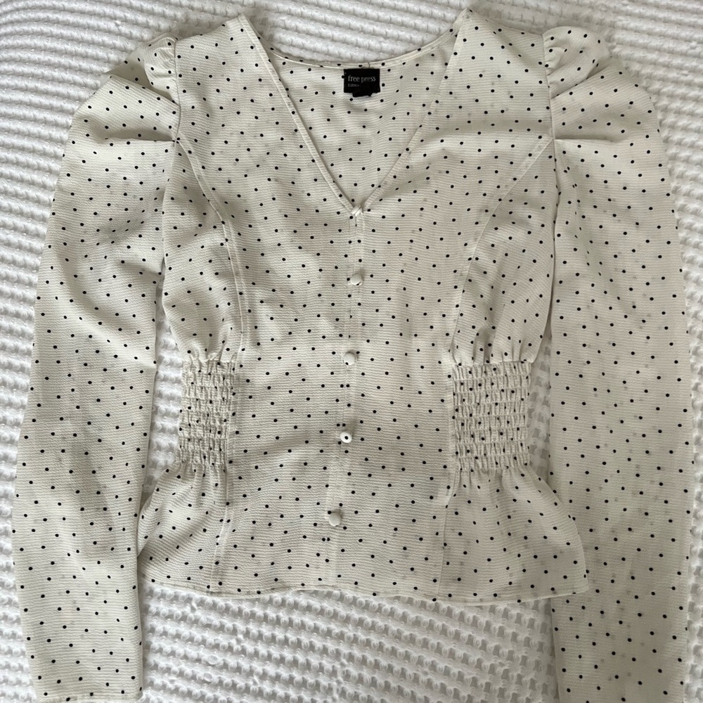 Free press polka dot blouse